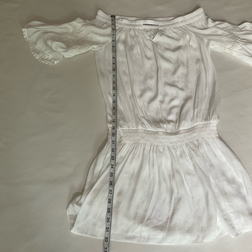Ramy Brook Off the Shoulder Mini Dress White Size Large - Picture 11 of 16